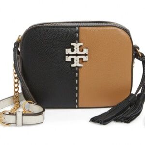 Tory Burch McGraw Colorblock Leather Camera Bag